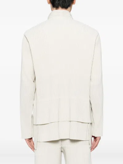 Issey Miyake Multi-pocket Jacket In Neutral