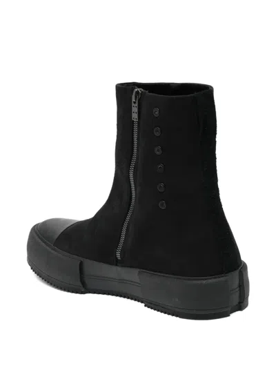 Devoa Cow Nuback Boots In Black