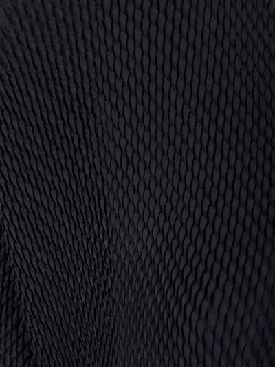 Issey Miyake Pleated Open-front Cardigan In Black