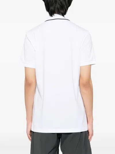 Hugo Boss White Slim Fit Logo Polo In White