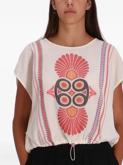 Devotion Loki Drawstring Top In Pink