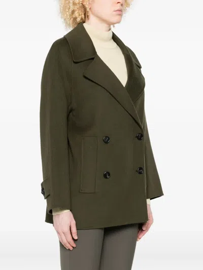 Arma Double-breasted Notched Blazer In Brown