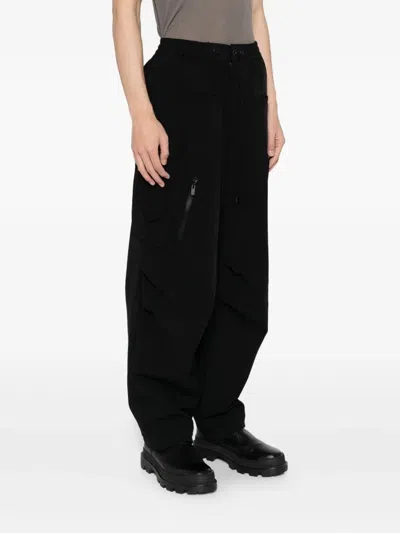 Devoa Multi-pockets Trousers In Black
