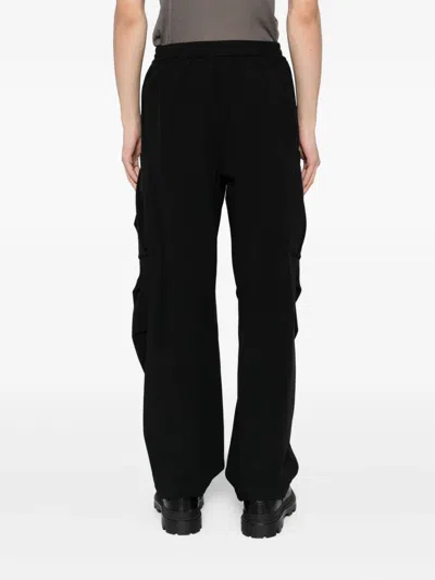 Devoa Multi-pockets Trousers In Black