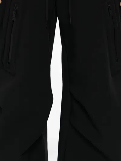 Devoa Multi-pockets Trousers In Black