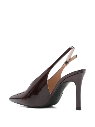 Unisa 90mm Slingback Pointed-toe Heeled Pumps In Brown