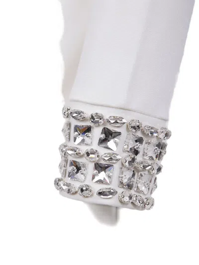 晶饰企领迷你连衣裙