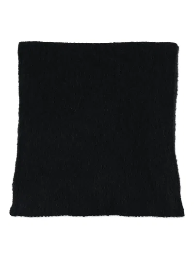 American Vintage Rectangular Soft Texture Scarf In Black