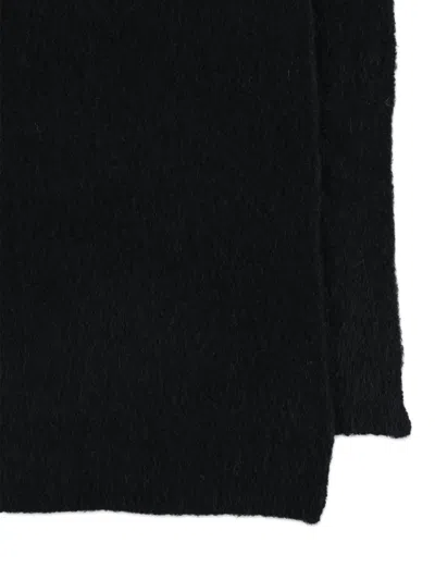 American Vintage Rectangular Soft Texture Scarf In Black