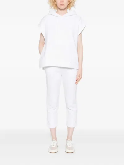 Marc O'polo Side-split Hoodie In White