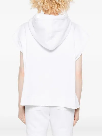 Marc O'polo Side-split Hoodie In White