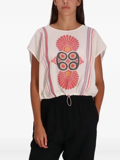 Devotion Elasticated-waistband Cotton Trousers In Gray