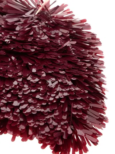 Alanui Bordeaux Polyvinyle Blend Sunset On Manhattan Beanie Hat In Burgundy