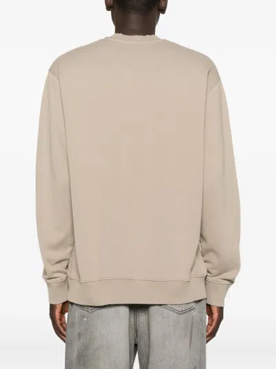 Samsoe & Samsoe Logo Long-sleeved Sweatshirt In Neutral