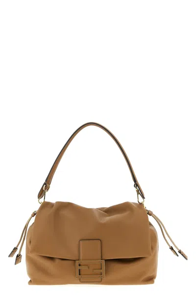 Fendi Large Shoulder Bag Adjustable Strap In Brown