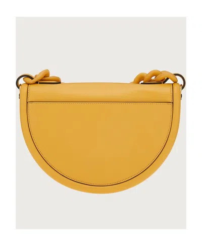 Ferragamo Logo Shoulder Bag In Yellow