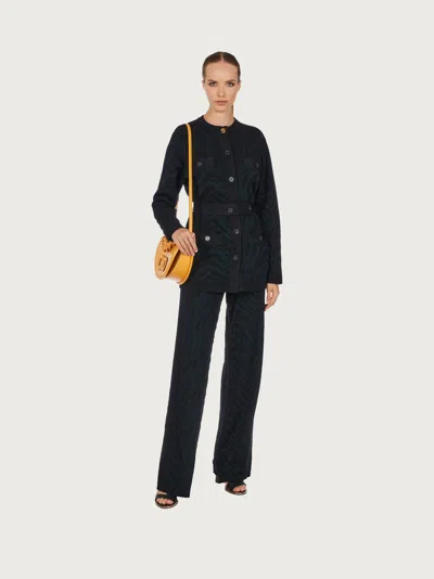 Ferragamo Logo Shoulder Bag In Yellow