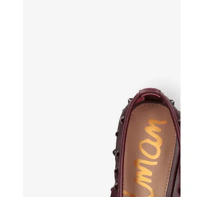 Sam Edelman Michaela Shine Mary Jane Flat In Red