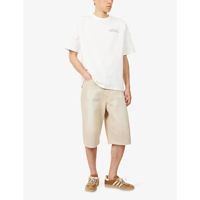 Belier Mens Off-white Gentlemans Lounge Crewneck Cotton-jersey T-shirt Xs In White