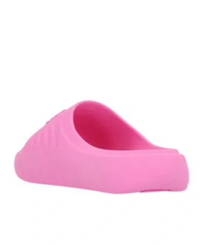 Dsquared2 Rubber-textured Slides In Pink