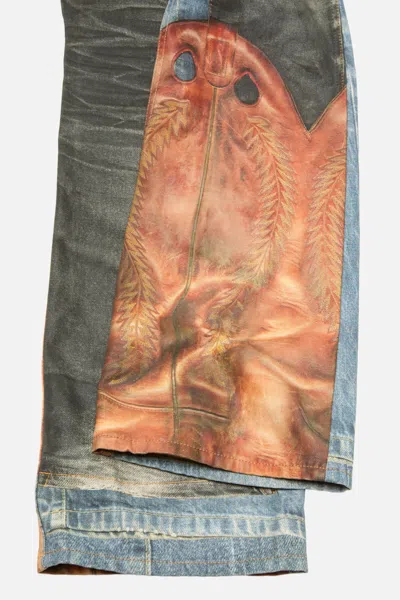Acne Studios 2010 Printed Straight-leg Jeans In Multi