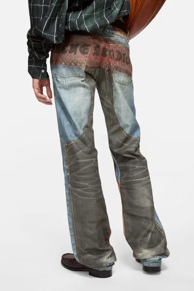 Acne Studios 2010 Printed Straight-leg Jeans In Multi