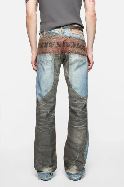 Acne Studios 2010 Printed Straight-leg Jeans In Multi