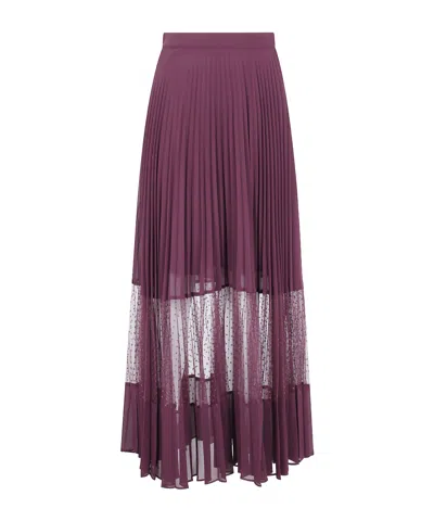 Twinset Skirt  Woman Color Wine In Brown