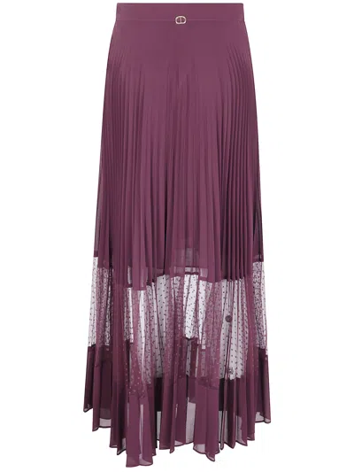 Twinset Skirt  Woman Color Wine In Brown