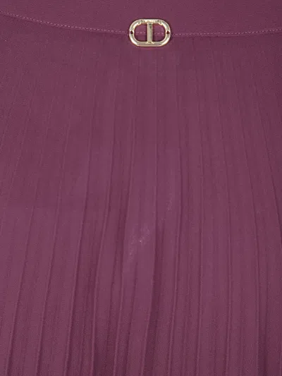 Twinset Skirt  Woman Color Wine In Brown