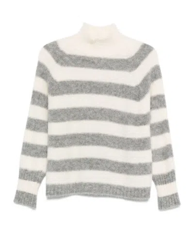 Antonelli Striped Long-sleeved Sweater In Multi