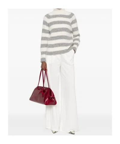 Antonelli Striped Long-sleeved Sweater In Multi