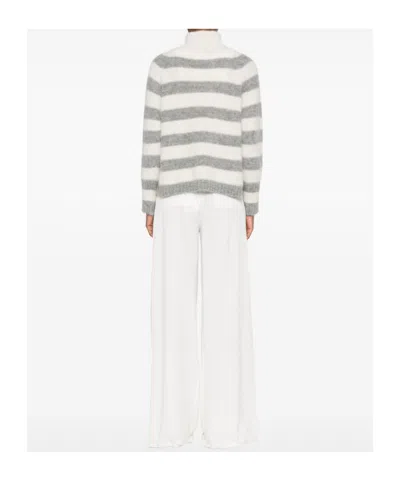 Antonelli Striped Long-sleeved Sweater In Multi