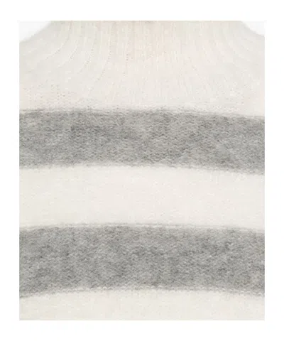 Antonelli Striped Long-sleeved Sweater In Multi