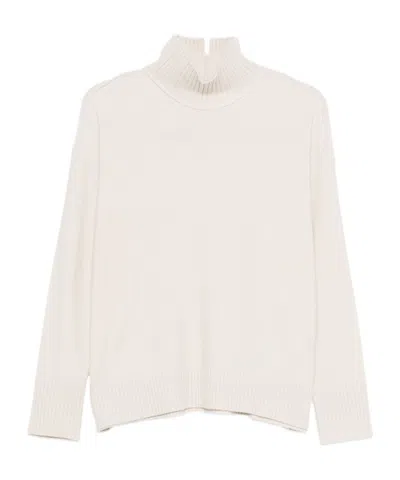 Antonelli Turtleneck Long-sleeved Sweater In Neutral