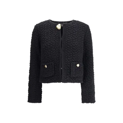 Fabiana Filippi Knitted Jacket In Black