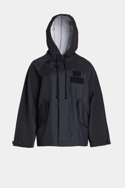 Stutterheim Hjorthagen Hooded Jacket In Black
