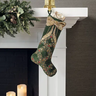 Frontgate Wrapped In A Bow Stocking