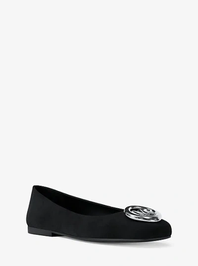 Michael Kors Milan Suede Ballet Flat In Black