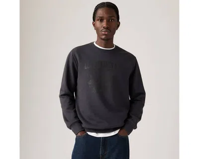 Levi's Standard Graphic Crewneck Sweatshirt In Blue