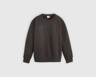 Levi's Standard Graphic Crewneck Sweatshirt In Blue
