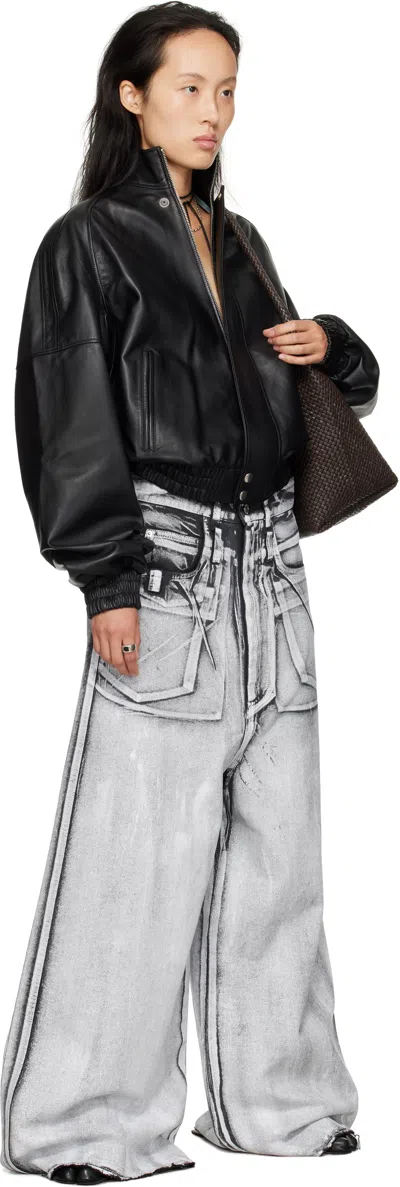 Lu'u Dan Gray Radiation Dumpster Jeans In Gray