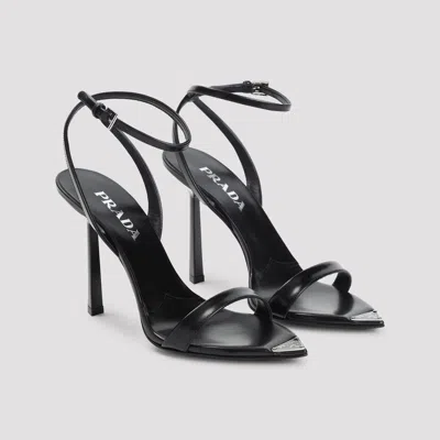Prada Stylish Pointed Toe Sandals For Women In Black