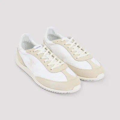 Celine Triomph Low Lace-up Sneaker With Suede Panels In Multi