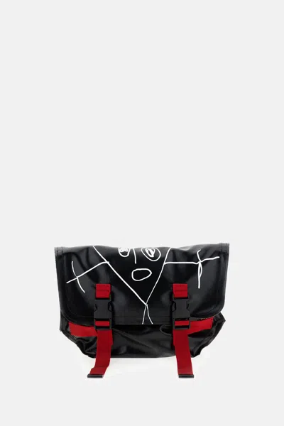 Plan C Pili E Bianca Medium Shopper Bag In Black