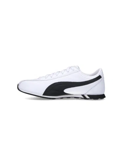 Puma Sprint Metallic Sneakers In Silver