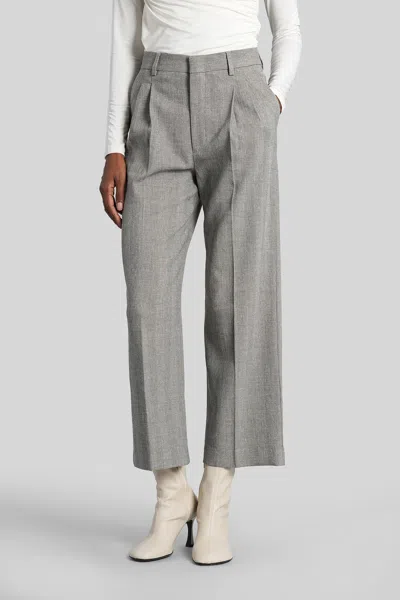 Anine Bing Belen Pants In Grey Polyester In Gray