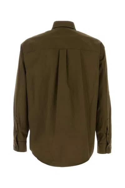 Dsquared2 Utility Double-pocket Cotton Shirt In Brown