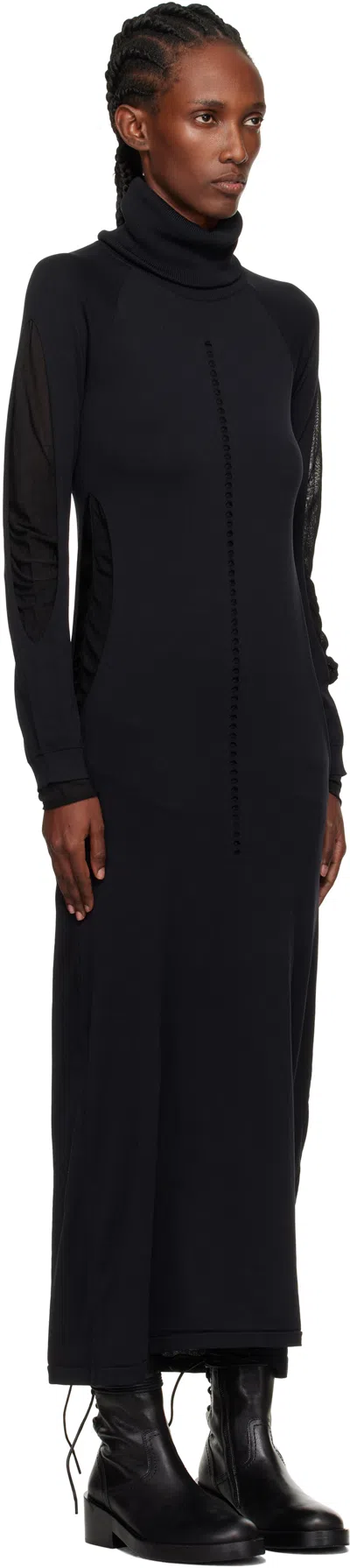 Y-3 Knit Dress With Hood In Black