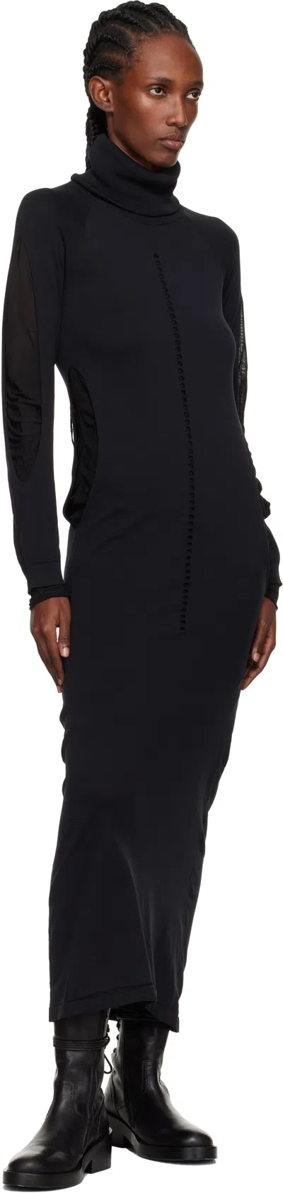 Y-3 Knit Dress With Hood In Black